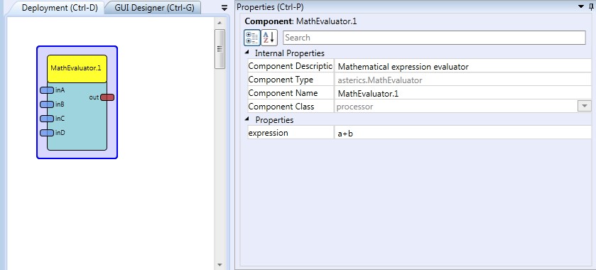 Screenshot: MathEvaluator plugin