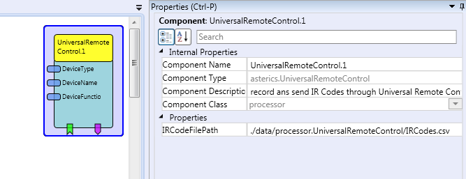 Screenshot: UniversalRemoteControl plugin