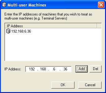 Multi-user Machines configuration