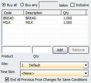 Buy Section Multibuy Price Change
