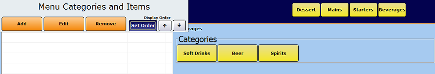 Display Order of Subcategories