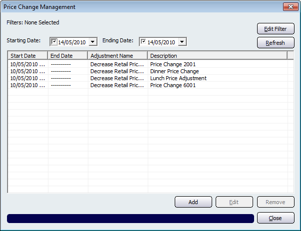 Price Change Management