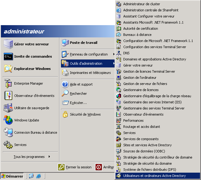 Screenshot showing User Manager
