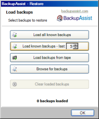 Load backups