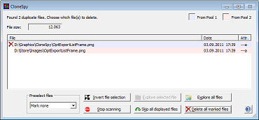 The All duplicates window - CloneSpy Documentation
