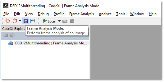 Switch to Frame Analysis