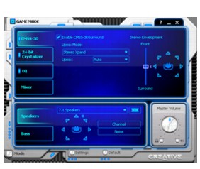 Game Mode Creative Sound Blaster X Fi Xtreme Gamer Documentation