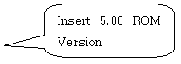 Insert 5.00 ROM Version