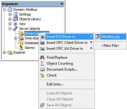 Adding a Driver to an E3 or Elipse Power application