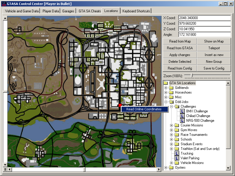 gta san andreas map of girlfriends