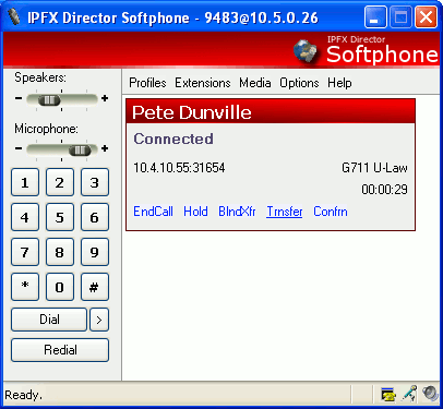 Supervised Transferring Calls Ipfx Director Softphone Documentation