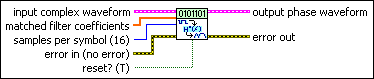 MT Apply Matched Filter (MSK)