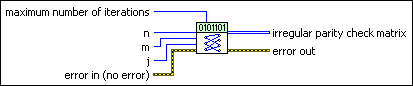 MT LDPC Generate Irregular Parity Check Matrix
