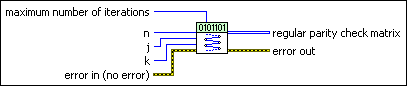 MT LDPC Generate Regular Parity Check Matrix