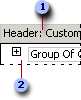 A data access page section