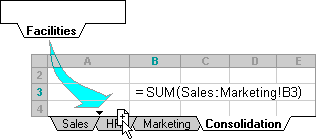 Inserting another sheet in a consolidation
