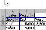 Example of selecting all items in a PivotTable field