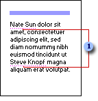 Purple dotted lines indicating smart tags
