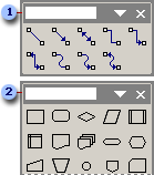 Flowchart shapes and connectors
