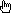 Pointer in the shape of a hand