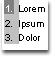Selected items in a list