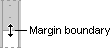 Margin boundaries with rulers