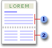 Example of a document with section breaks