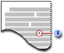 A note reference mark in a document