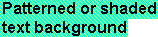 Text with patterned character shading
