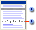 Example of a document with manual and automatic page breaks