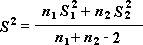 Formel for å beregne gruppevarians