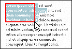 Drag the mouse to select text
