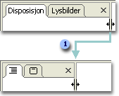 To statuser for kategoriene Disposisjon og Lysbilder.