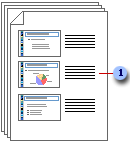 Et lysbildestøtteark med tre lysbilder per side og som har plass for deltakernes notater