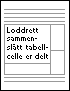 Sammenslåtte tabellceller deles inn i separate celler i RTF-format for Word 97-2003 og 6.0/95
