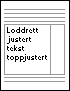 Loddrett justert tekst justeres øverst i cellen i RTF-format for Word 97-2003 og Word 6.0/95