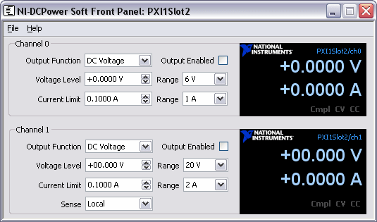 NI-DCPower Soft Front Panel - NI DC Power Supply & SMU Documentation