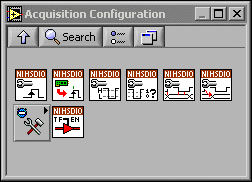 Acquisition Configuration Subpalette