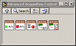 Advanced Acquisition Control Subpalette