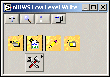 niHWS Low-Level Write Palette