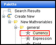 Currency math variable in Palette