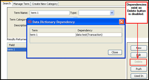 Delete button disabled for term with dependencies
