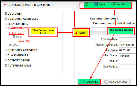 Plan Screen With Security Applied