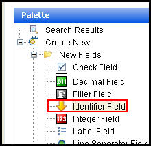 Identifier Drag and Drop Option
