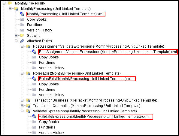 Components of Monthly Processing in Global Explorer Navigation