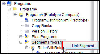 Program Link Segment