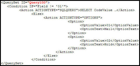 QuerySet XML Sample