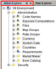 Admin Explorer showing Administration folder structure