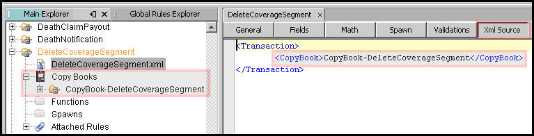 Call CopyBook in XML Source