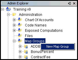 Right-click on Map Groups